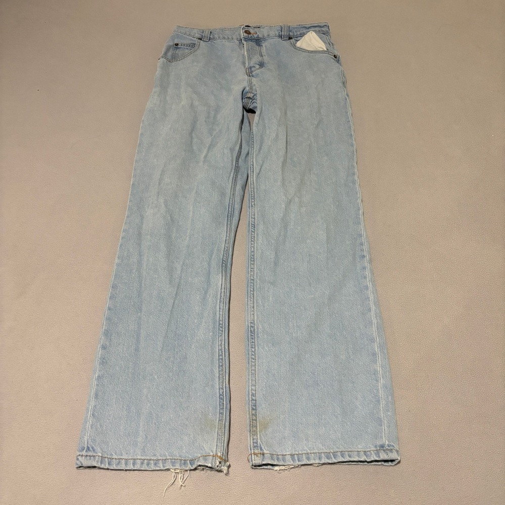 Dickies Mens Light Wash Straight Leg Button Fly‎ Denim Jeans W30 L32 DUR07